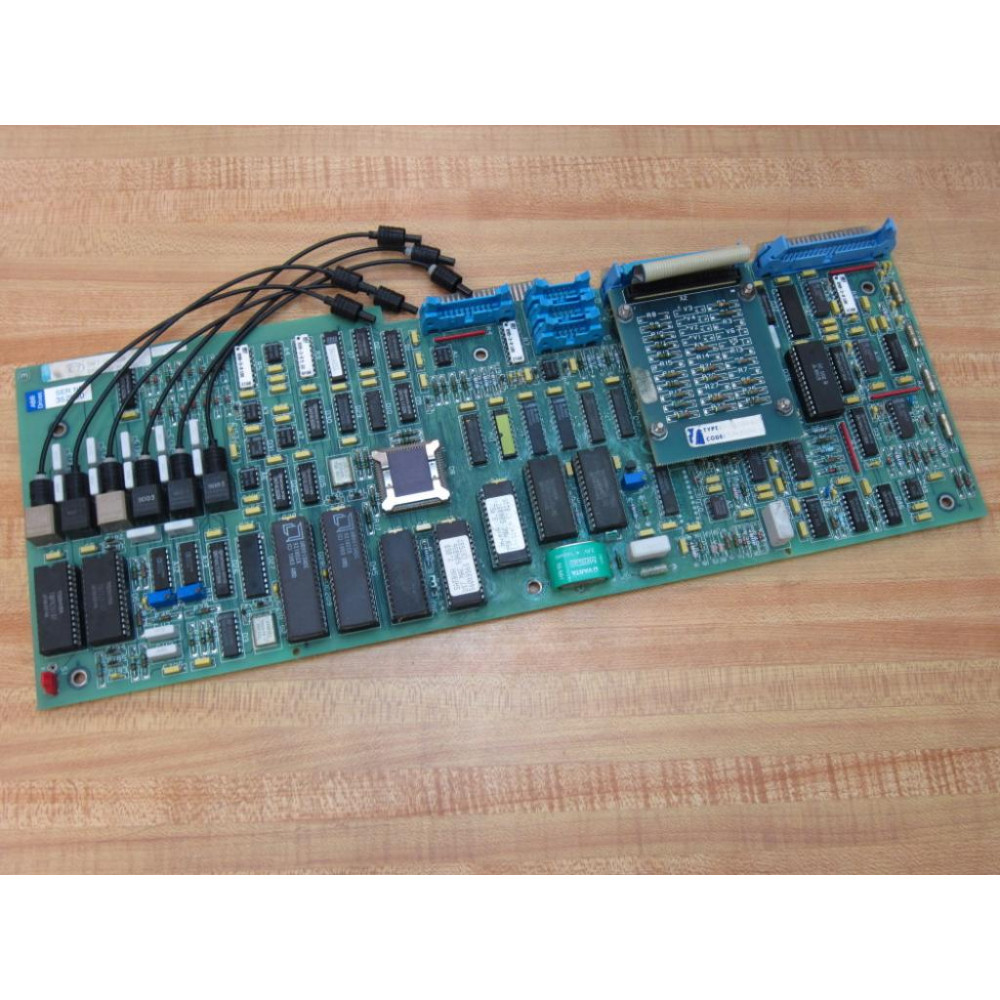 ABB 57777290 Control Board SAFT 103 CON WPlugs & Ribbon Cable Bd. - Used