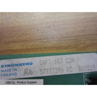 ABB 57777290 Control Board SAFT 103 CON 5 - Parts Only