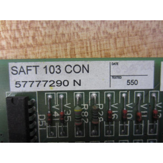 ABB 57777290 Control Board SAFT 103 CON 5761582-6E - Used