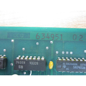 Allen Bradley 634951 UCQ Board 634951 02 Rev 3 - Used