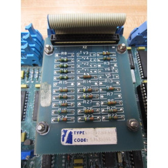ABB 57777290 Control Board SAFT 103 CON WPlugs & Ribbon Cable Bd. - Used