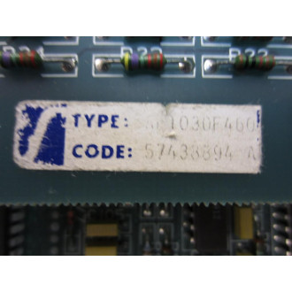 ABB 57777290 Control Board SAFT 103 CON WPlugs & Ribbon Cable Bd. - Used