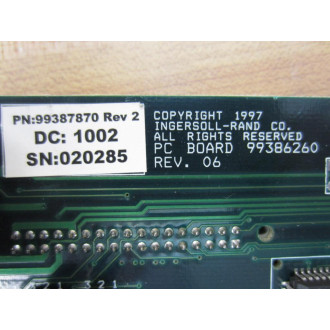 Ingersoll Rand IR 99387870 Circuit Board 99386260 Rev 2 - Used