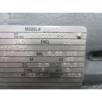 Emerson A10S2C Motor 1770 RPM 10HP Fr. 256U Model BH10 3 Phase - New No Box