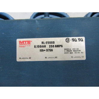 MTE RL-25013 Reactor RL25013 3 Phase TESTED - New No Box