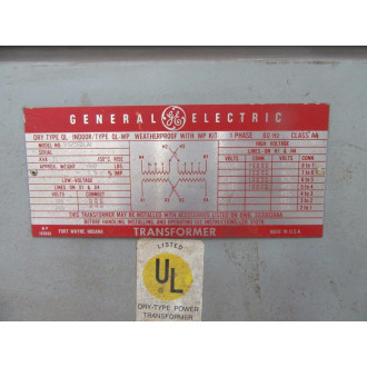 General Electric 9T23B2674 Transformer TESTED!!! 75KVA 120240V - Used