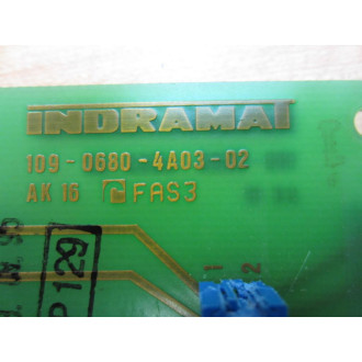 Indramat 109-0680-4B03-02 Circuit Board 109-0680-4A03-02 WO Terminals - Used