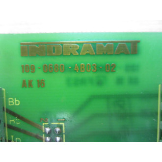 Indramat 109-0680-4B03-02 Circuit Board 109-0680-4A03-02 WO Terminals - Used