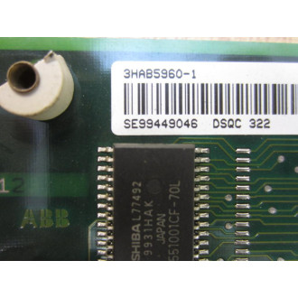 ABB 3HAB5960-1 Circuit Board 3HAB59601 - Parts Only