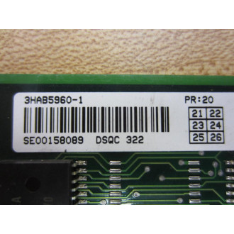 ABB 3HAB5960-1 Circuit Board 3HAB59601 2 - Parts Only