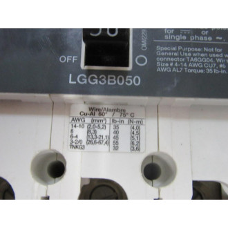 Siemens LGG3B050 50A Circuit Breaker LGG3B050L - New No Box