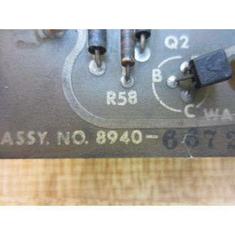 Warner & Swasey 8940-772-B Servo Preamp Board 8940772B - Used