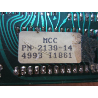MCC 2139-14 Circuit Board 213914 - Used
