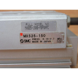 SMC MXS25-150B-M9PSAPC Air Slide Table MXS25150BM9PSAPC - New No Box