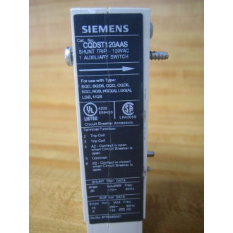 Siemens CQDST120AAS Shunt TripAux.Switch Combo - New No Box