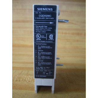 Siemens CQDA2WC Auxiliary Switch - New No Box