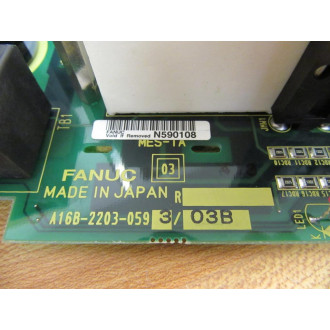 Fanuc A16B-2203-0593 Board A16B-2203-059303B - Used