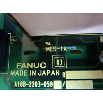 Fanuc A16B-2203-0593 Board A16B-2203-059303B - Used