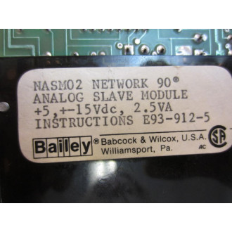 ABB Bailey NASM02 Module 6634744GI 6634743GI - Used