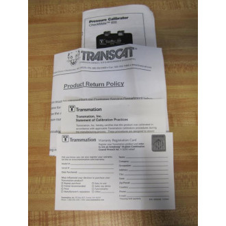 Transmation 23415P-300 CheckMate 600 Pressure Calibrator 23415P300