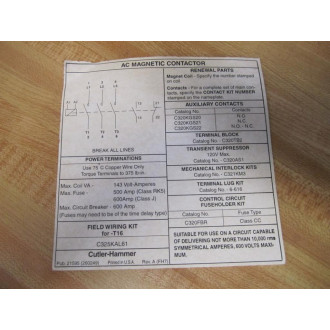 Cutler Hammer CE15PN3K Eaton Freedom Series Contactor