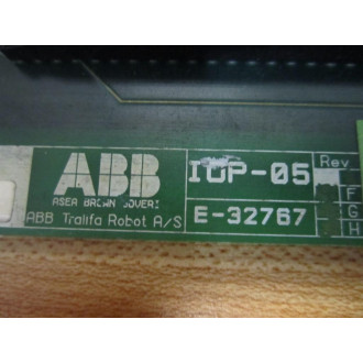ABB IOP-05 Board E-32767 Cracked Connector Housing - Used