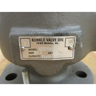 Kunkle Valve 6252FKH Valve 2"x 3" - New No Box