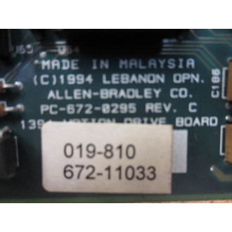 Allen Bradley PC-672-0295 1394 Motion Drive Board PC6720295 3 - Parts Only