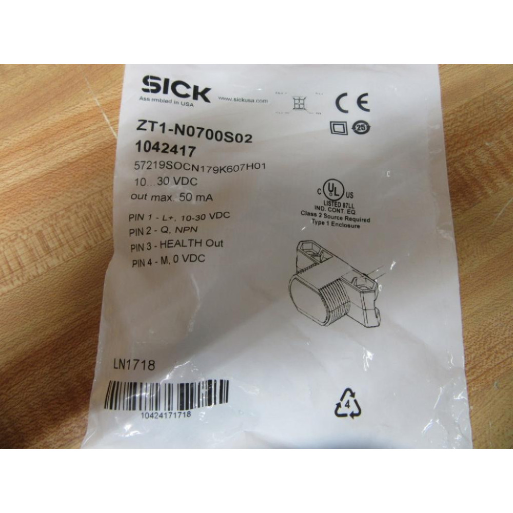 Sick ZT1-N0700S02 Proximity Sensor 1042417