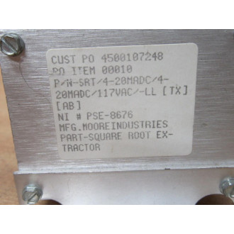 Moore Industries SRT4-20MADC4-20MADC117VAC-LL Transmitter - Used