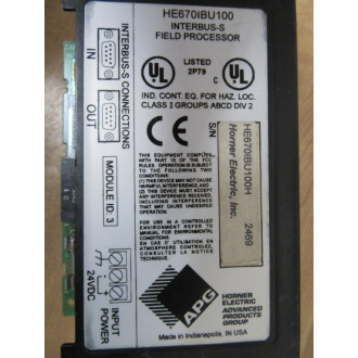 General Electric HE670IBU100 Bus Interface Unit - Used