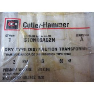 Cutler Hammer S10N06A02N Eaton Transformer