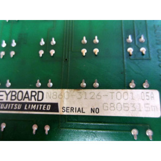 Fujitsu N860-3126-T001 Keyboard N8603126T001 - Used