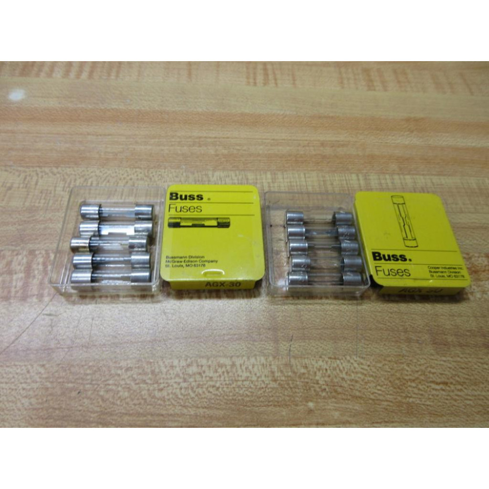 Buss AGX-30 Bussmann Fuse Cross Ref 1DJ59 Metal Strip Element (Pack of 10)