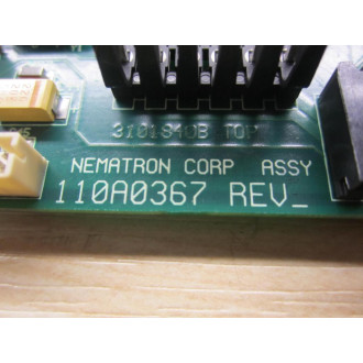 Nematron 110A0367 PC Board Assy - Used