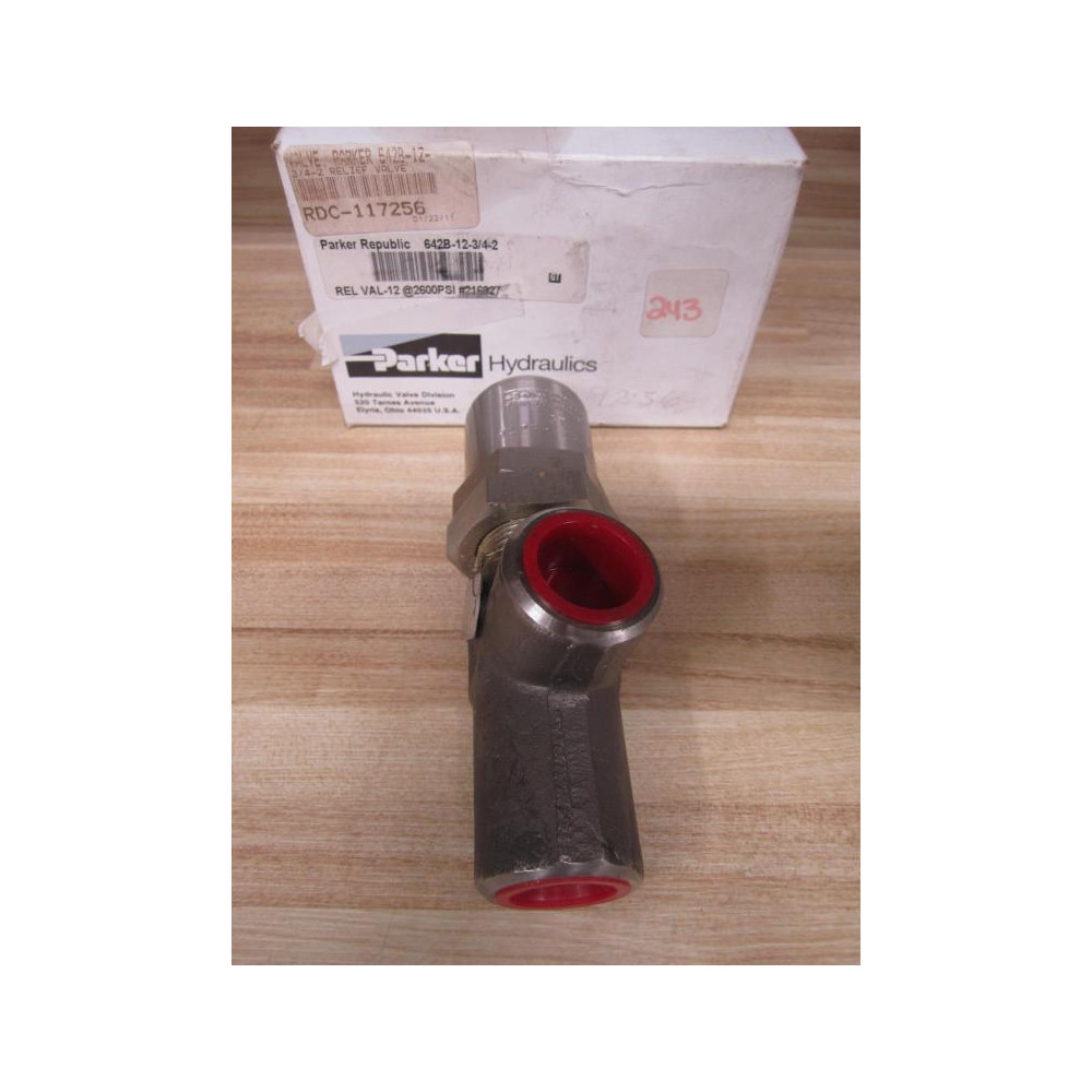 Parker 642B-12-34-2 Relief Valve 642B12342 34"
