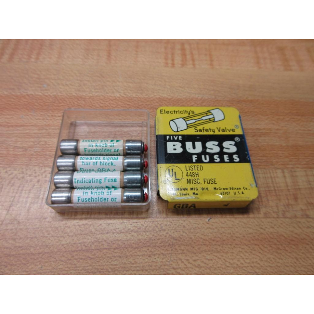 Buss GBA-4 Bussmann Fuse Cross Ref 1CC05 (Pack of 4)