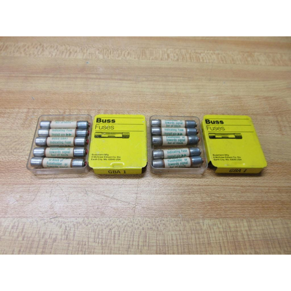 Buss GBA-1 Bussmann Fuse Cross Ref 1BZ94 (Pack of 10)