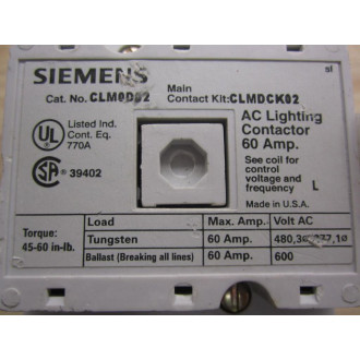Siemens CLM0D02120 Contactor - New No Box