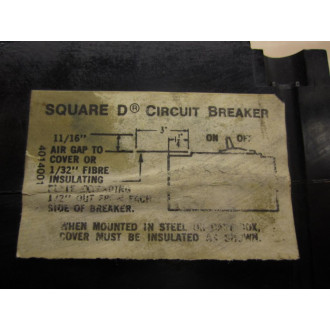 Square D FAL3603015M1212 Circuit Breaker - Used