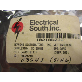 Westinghouse 1326A15G01 GPG Card - Refurbished