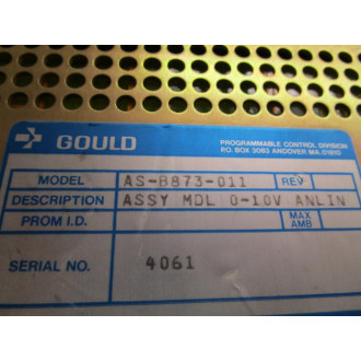 Gould AS-B873-011 AEG Modicon Module ASB873011 - Used