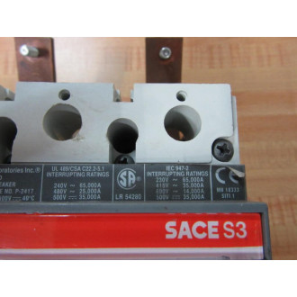 ABB SACES3 70A Circuit Breaker  S3N - New No Box