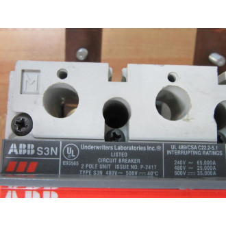 ABB SACES3 70A Circuit Breaker  S3N - New No Box
