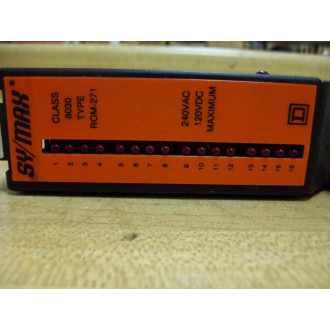 Square D 8030-ROM-271 Output Module 8030-R0M-271 - Used