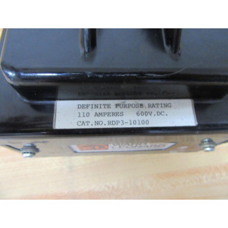 Ward Leonard RDP3-10100 Contactor RDP310100 600VDC - Used