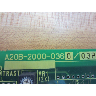 Fanuc A20B-2000-0360 Board A20B-2000-036003B  Non-Refundable - Parts Only