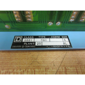 Square D 8881-MA1 Output Address Card C30585-037-01 Series C - New No Box
