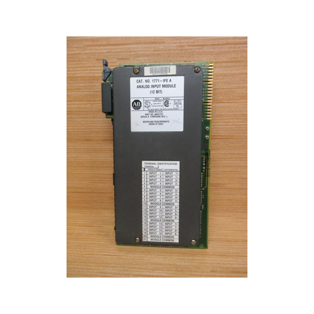 Allen Bradley 1771-IFE Module Ser. A, FW Rev L, 96631717 - Refurbished