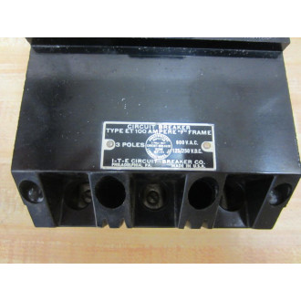 ITE ET-4033 Circut Breaker ET100 30A (Pack of 4) - Used